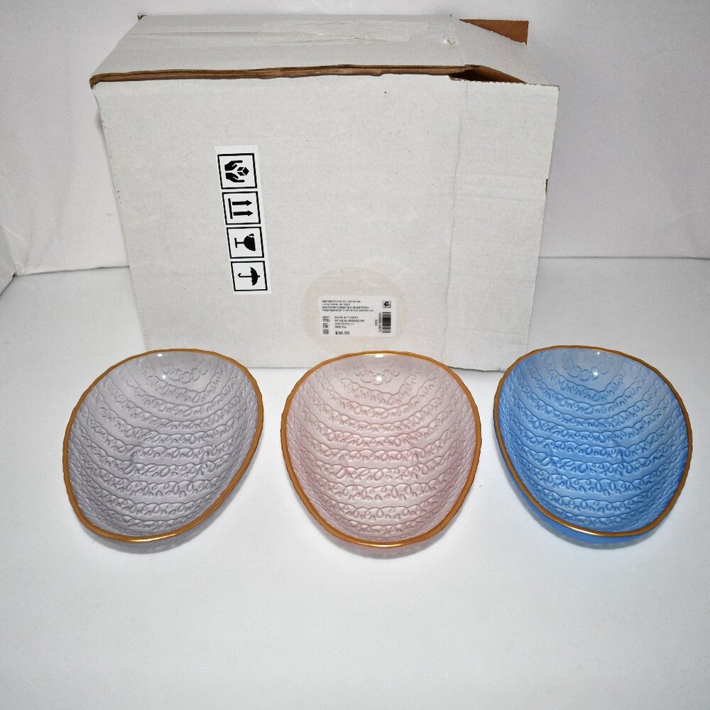 Southern Living Easter Collection Easter Egg Trinket Dish, Set of 3 #EL-S5EGG215